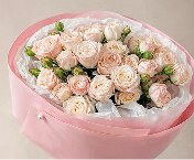 Festive bouquet in a box